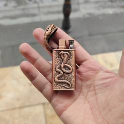 Yılan Çakmak Kobra Yılanı Çakmak Desenli Çakmak