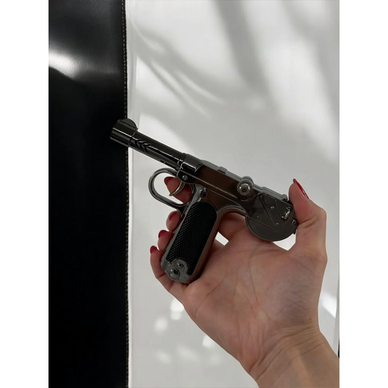 Kişiye Özel Metal Tabanca Şeklinde Çakmak - Görsel 2