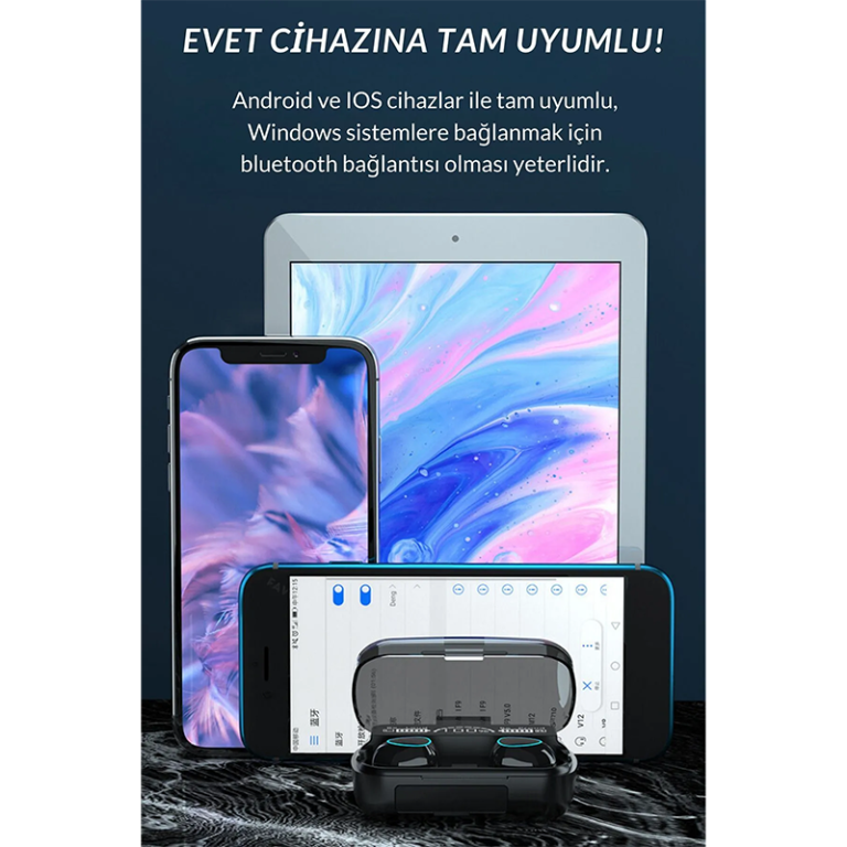 M10 Bluetooth Kulaklık V6 Wireless Kualklık - Görsel 2