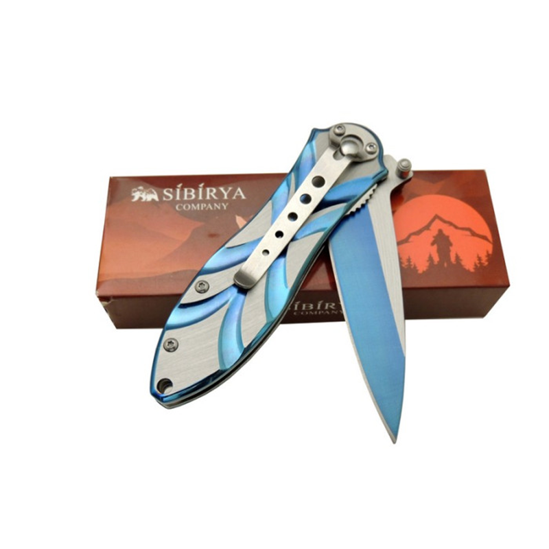 Sibirya Çakı Lale Açan Gül Gravür İşlemeli Çakı Kamp Çakısı Outdoor Çakı - Görsel 5