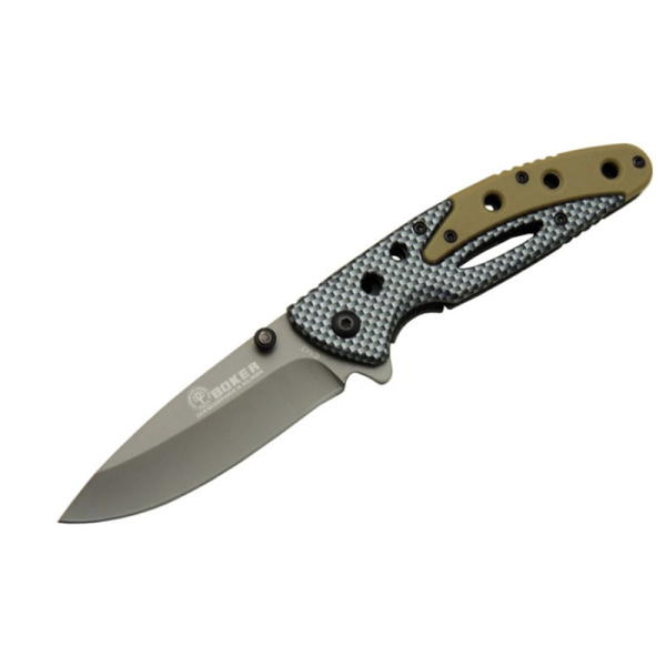 Browning Böker G10 Kabze Çakı Damalı Desenli Çakı Kabartmalı Çakı Outdoor Çakı
