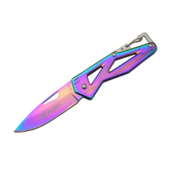 Alaska Mini Cep Çakısı Metal Altın Rainbow Kilitli Çakı - SDR72-73