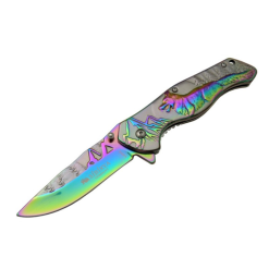 Alternative view of Sibirya Kurt Gravür Desenli Kurt Baskılı Kamp Çakısı - 2077