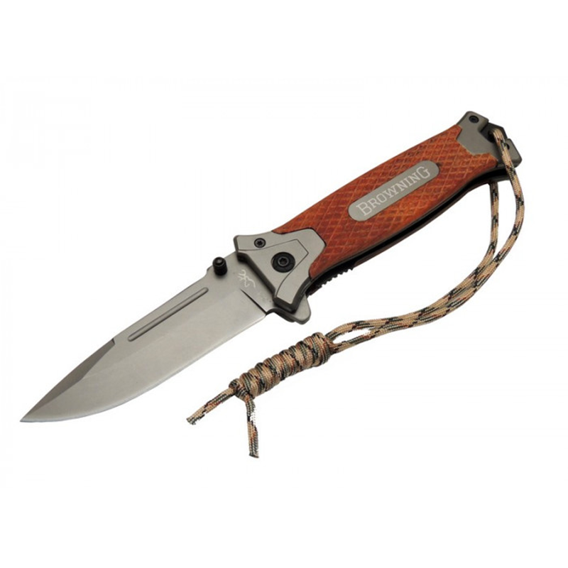 Browning Haki Kabzalı Çakı Yeşil İplikli Çakı - Görsel 6