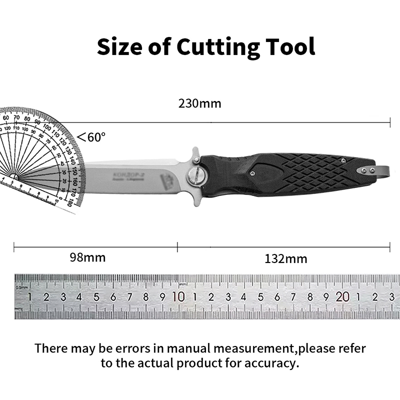 Haps Bugs D2 Large Çakı Kelebek Çakı Russian Knife NOX Serisi D2 Çakı - JH36 - Görsel 3