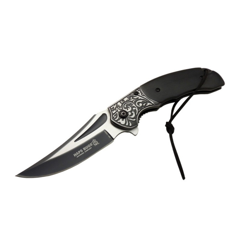 Haps Bugs Hançer İşlemeli Çakı kamp Çakısı - 106 - Görsel 5