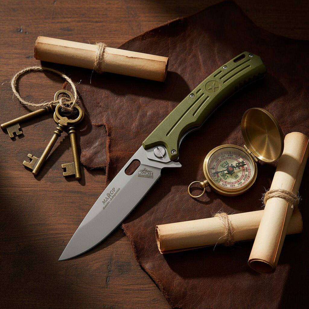 Hokc Rusya D2 Çelik Çakı T D2 Çakı Kamp Çakısı Russian - 502 - Görsel 4