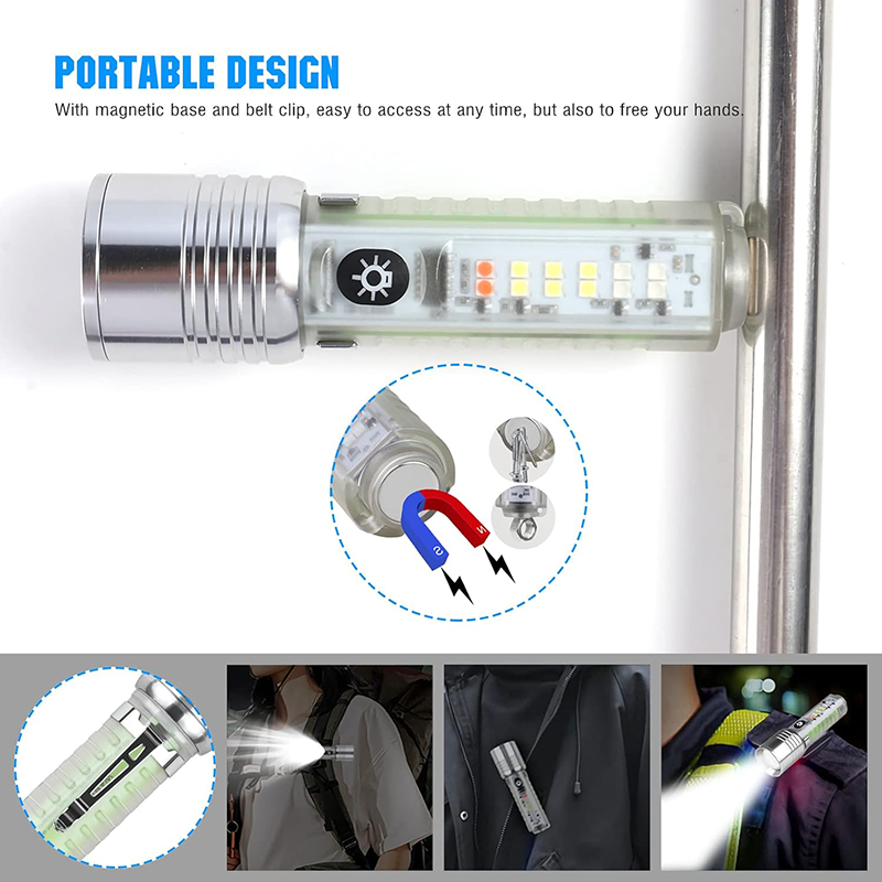 Gold Orion OR-52A El Feneri Şarjlı Kamp Outdoor Av Feneri Çakarlı - OR52A - Görsel 7