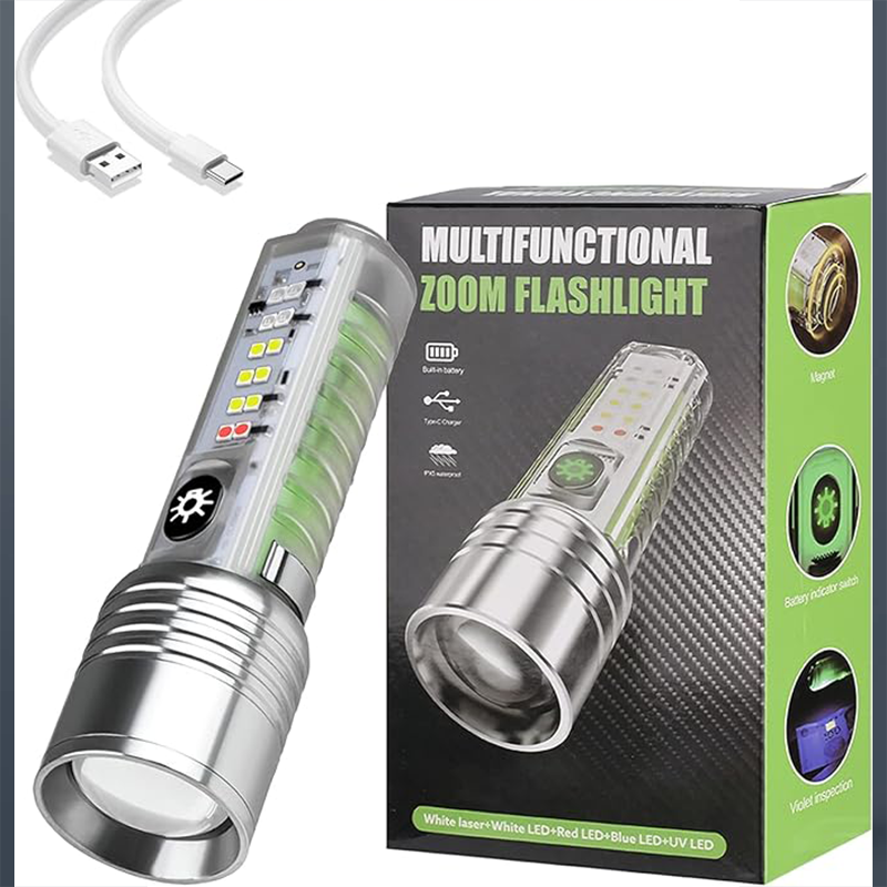 Gold Orion OR-52A El Feneri Şarjlı Kamp Outdoor Av Feneri Çakarlı - OR52A