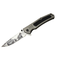 Alternative view of Haps Bugs Kurt Baskılı 3D Gravürlü Kurt Çakı Outdoor Çakı - F175