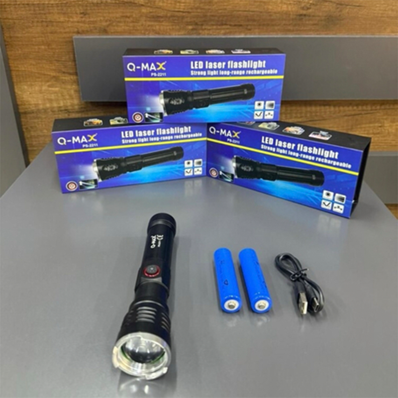 Qmax Ps-2211 Fener Profesyonel El Feneri Kamp Feneri Outdoor Fener Av Feneri - Ps2211