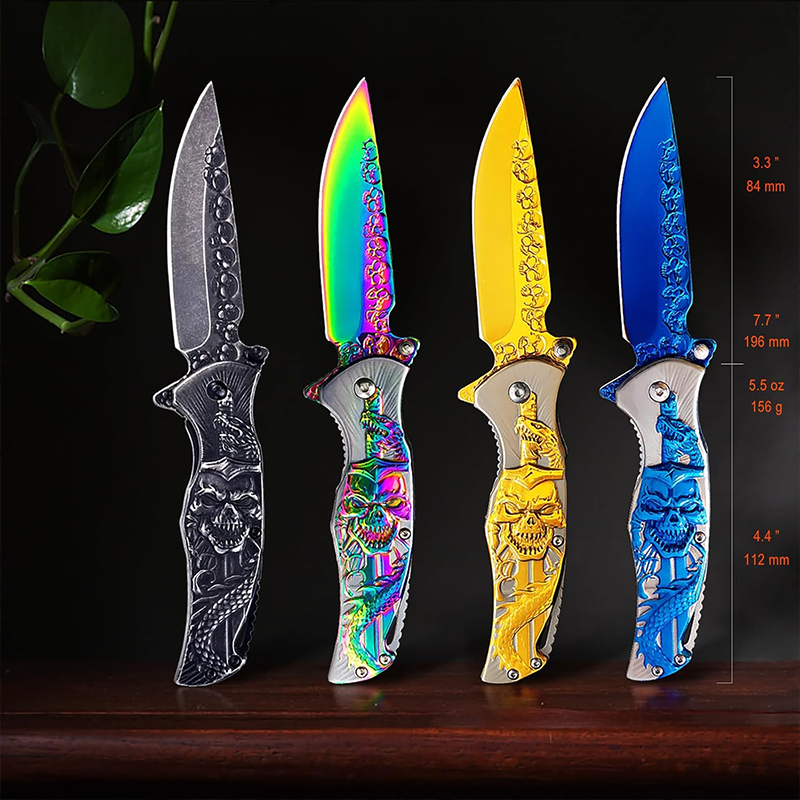 Haps Bugs İskelet Gold Çakı Outdoor Kamp Çakısı - Hc005 - Görsel 4