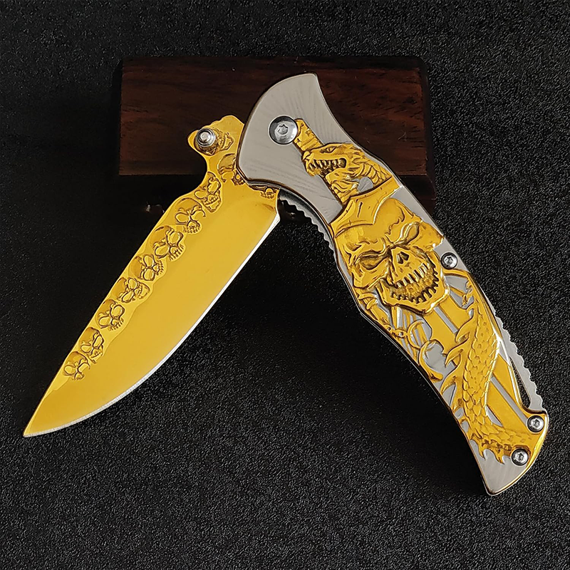 Haps Bugs İskelet Gold Çakı Outdoor Kamp Çakısı - Hc005 - Görsel 3