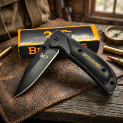 Browning Çakı Siyah Cep Çakısı Outdoor Çakı Kamp Çakı Edc Çakı - 339BK - Görsel 5