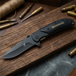 Browning Çakı Siyah Cep Çakısı Outdoor Çakı Kamp Çakı Edc Çakı - 339BK - Görsel 13
