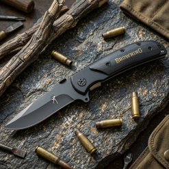 Browning Çakı Siyah Cep Çakısı Outdoor Çakı Kamp Çakı Edc Çakı - 339BK