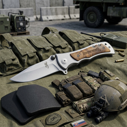 Browning Çakı Siyah Cep Çakısı Outdoor Çakı Kamp Çakı Edc Çakı - 339BK - Görsel 4