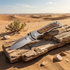 Browning Çakı Siyah Cep Çakısı Outdoor Çakı Kamp Çakı Edc Çakı - 339BK - Görsel 9