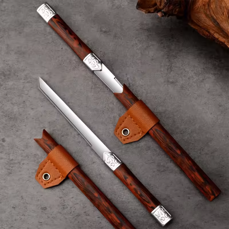 Katsuro Japon Çakı Japon Tanto Mini Çakı Japon Ronin Stick M390 Çakı - A0023 - Görsel 4