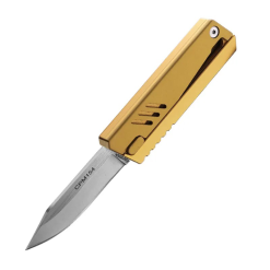 Sibirya Çakı Kızaklı Cep Çakısı Mini Kızaklı Çakı Outdoor Çakı CPM-154 Çakı Kızaklı Çakı - R28B - Altın (gold)