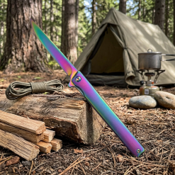 Browning Çakı Beyfendi Çakısı M390 Metal İçten Kilitli Kemer Klipsli Kamp Outdoor Çakı Gri - MM3 - Görsel 10