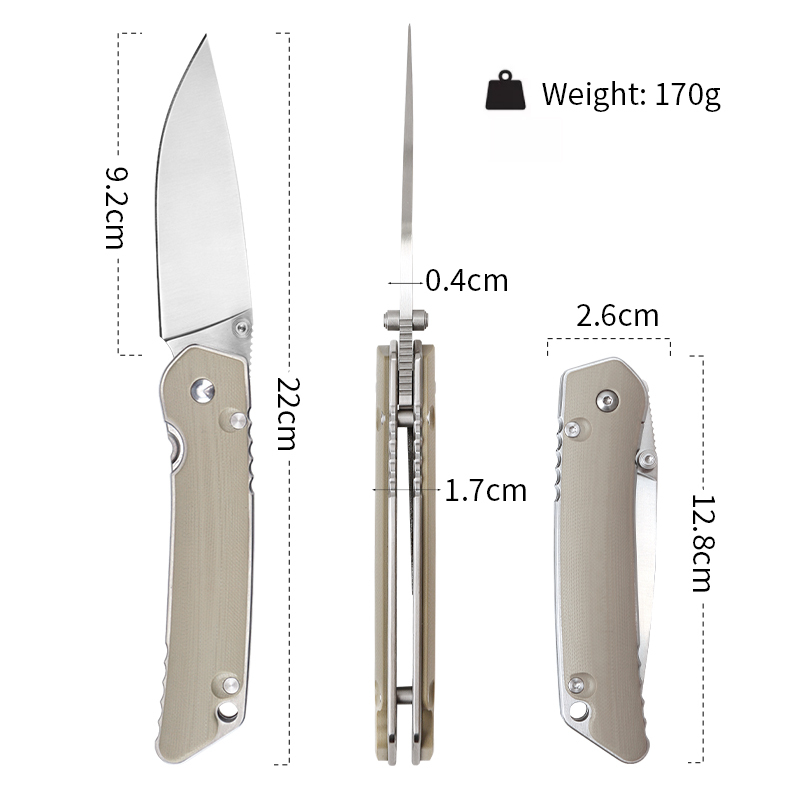 Haps Bugs Çakı D2 Çelik G10 Kabze Edc Çakı Taktik Çakı - JH1 - Görsel 7