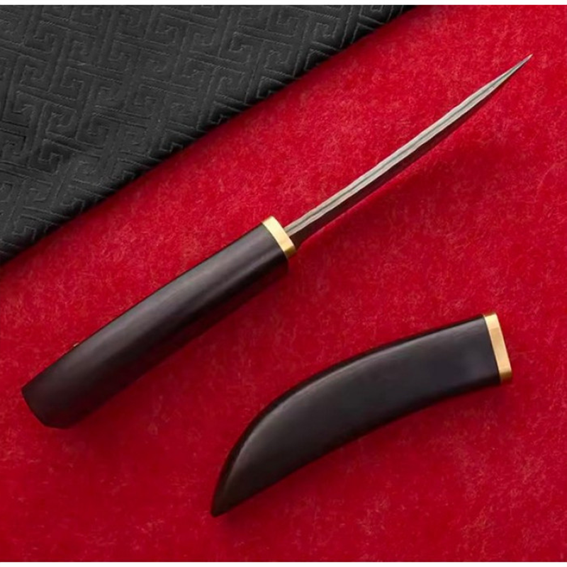 Katsuro Hançer Bıçak Japon Bıçak Şam Çeliği Ahşap Bıçak Outdoor Bıçak - BH915 - Görsel 3
