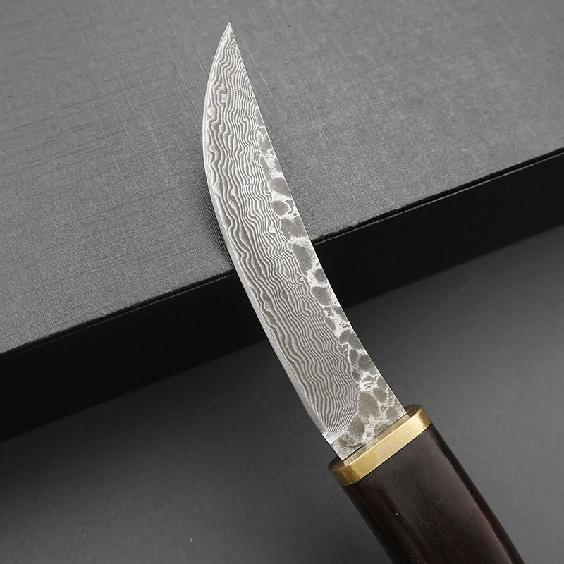 Katsuro Hançer Bıçak Japon Bıçak Şam Çeliği Ahşap Bıçak Outdoor Bıçak - BH915 - Görsel 5