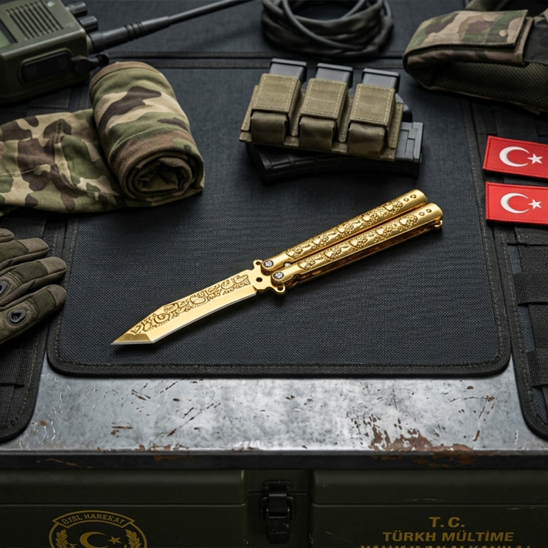 Browning Çakı Kelebek Çakı Kelebek Bıçak 1.Sınıf Kelebek Kaliteli Kebelek - Görsel 7