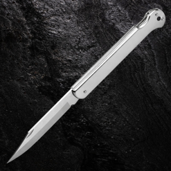 Aln Master Çakı Metal Çakı Sırttan Kilitli Gümüş Çakı Edc Çakı - Aln82 - Görsel 3