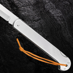 Aln Master Çakı Metal Çakı Sırttan Kilitli Gümüş Çakı Edc Çakı - Aln82 - Görsel 4