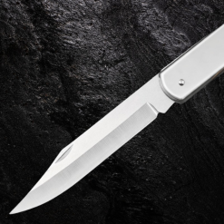 Aln Master Çakı Metal Çakı Sırttan Kilitli Gümüş Çakı Edc Çakı - Aln82 - Görsel 5